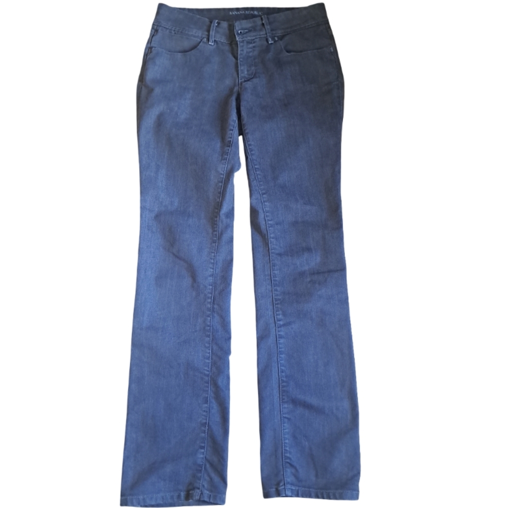 Banana Republic Women's Straight Leg Jeans Size 30x31 Blue Dark Wash Denim